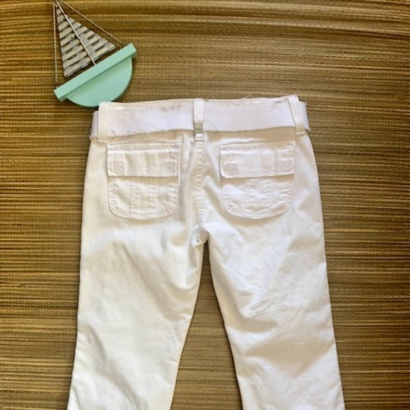 NWT Glo Cuffed Capri/Cropped White Jeans Size 5 - Picture 3 of 12